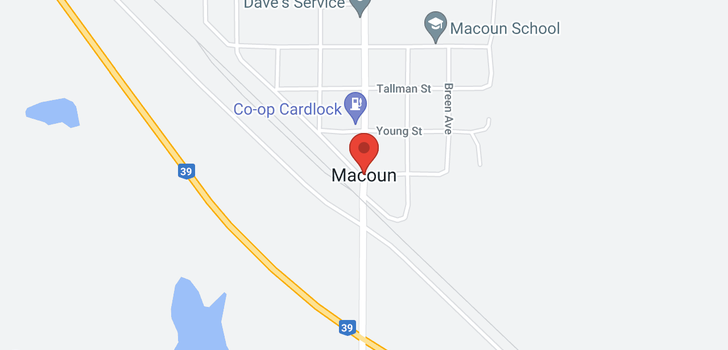 map of A Macoun AVE